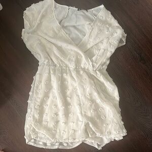 White polka dolt romper!